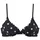 LASCANA Bügel-Bikini-Top Damen Schwarz/Weiß 34 Cup B