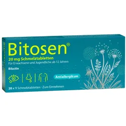 Bitosen 20 mg Schmelztabletten bei Allergien