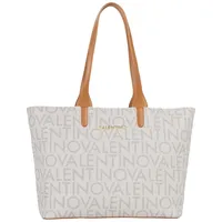 Valentino Regina Re Shopper Kunstleder Beige/Weiß