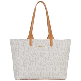 Valentino Regina Re Shopper Kunstleder Beige/Weiß