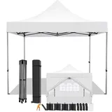 COBIZI Faltpavillon 3x3 Wasserdicht Stabil Winterfest ohne Seitenwand,Pop Up Pavillon Partyzelt,Sonnenschutz Gartenpavillon,Pavillon Faltbar mit Handtasche(3 mal 3m Schwarz)