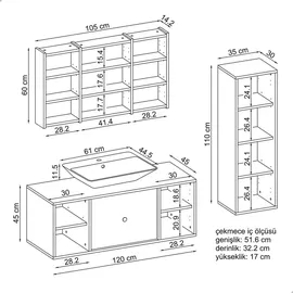 roomart Gusto 120 cm weiß