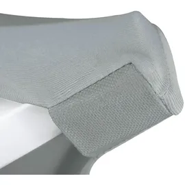 Beautissu Stehtischhusse Stella Silbergrau Ø 70-75 cm