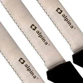 Alpina Steakmesser Set(12 tlg), Black Silver