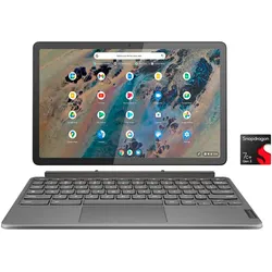 LENOVO Chromebook "IdeaPad Duet 3 Chrome 11Q727", grau, 4 GB RAM 128 GB SSD, SnapdragonTM, ChromeOS, Notebooks, ChromeOS, 2-in-1 Laptop mit 2K IPS Touch Display