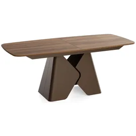 WFL GROUP Vanta 200 x 90 x 76 cm ausziehbar braun