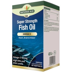 Natures Aid Super Strength Fish Oil - Omega-3 (60 Weichkapseln)