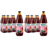 hohes C Milder Roter Multivitamin (6 x 1l), 100% Saft, Apfel, Traube, Schwarze Johannisbeere, Zitrone, 7 Vitamine, ohne Zuckerzusatz, weniger Säure, vegan (Packung mit 2)
