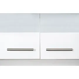 Respekta Küchenzeile Küchenblock Einbauküche 300 cm Komplett weiß schwarz respekta