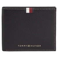 Tommy Hilfiger TH Premium Corporate Leather Mini CC Wallet Black