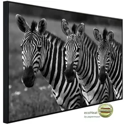 papermoon Infrarotheizung »EcoHeat - Zebras Schwarz + Weiss«, Matt-Effekt - bunt