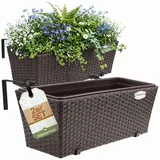 CASARIA Balkonkasten 11 x 11 x 11 cm Braun