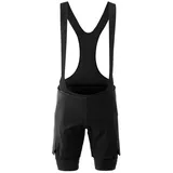 Gonso Herren Essential 2in1 Bib kurz (Größe L, schwarz)