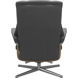 Stressless Stressless® »Mayfair« Set, Relaxsessel mit Hocker, mit Hocker, mit Cross Base, Größe S, M & L, Holzakzent Eiche grau