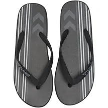 hummel Unisex Multi Stripe Flip Flop Slipper, Black, 38.5 EU