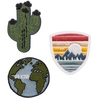Lässig Textilsticker selbstklebend/Textile Woven Sticker Worldwide