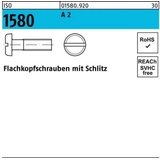 Reyher Flachkopfschraube ISO 1580 Schlitz M5x 16 A 2 500 Stück