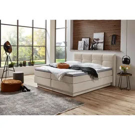 Roller Boxspringbett natur - H2/H3 - mit Bettkasten - 180x200 cm