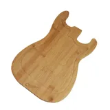 mikamax - Schneidebrett für Gitarre aus Bambus – Guitar Cutting Board Bamboo – 25 x 1,5 x 38 cm – Küchenblock