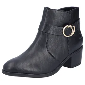 Rieker Damen Ankle Boots 73975, Frauen Stiefeletten,halbstiefel,Kurzstiefel,uebergangsschuhe,uebergangsstiefel,Stiefel,schwarz (00),42 EU | Gr.: 42