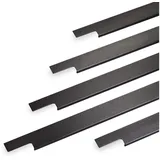 SO-TECH® Möbelgriff SLIM Titanoptik gebürstet 145 - 1195 mm ZUM EINFRÄSEN, ZUM EINFRÄSEN 1.1 cm x 14.5 cm