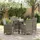 vidaXL Garten Essgruppe 5-tlg. Grau