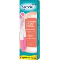 Duchesse Schwangerschaftstest Frühtest, 99% zuverlässig, 10 mIU/ml, Ergebnis in 3 min, Teststreifen, 2 Stück