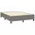 vidaXL Boxspringbett mit Matratze Dunkelgrau 140x200 cm Stoff