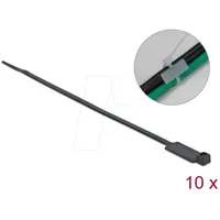 DeLock Kabelbinder mit Beschriftungsfeld 270mm x 4.8mm, schwarz, 10