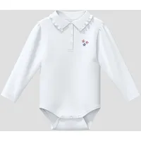 s.Oliver Body mit gerüschtem Polokragen - weiß - 92