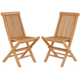 gardenson Toledo Gartenstuhl 46 x 46 x 89 cm braun 2 St.
