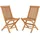 gardenson Toledo Gartenstuhl 46 x 46 x 89 cm braun 2 St.