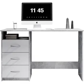 Bega Schreibtisch Adria beton optik/weiß matt
