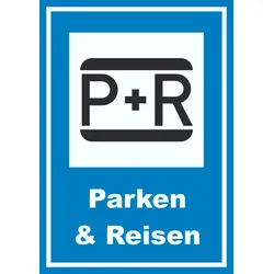 HB-Druck Parken und Reisen Schild A4 Rückseite selbstklebend