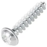TOOLCRAFT 88202 Kunststofffurchende Schraube 2.2mm 6mm T-Profil Stahl verzinkt 100St.