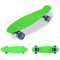 Byox Kinder Skateboard Spice LED 22 Zoll, Aluminium Achse, 80A 45mm, ABEC-7 hellgrün