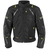 Germot X-Air Evo Pro, Damen Motorrad Textiljacke, schwarz-gelb, Größe 38