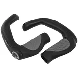Ergon - GP5 Ergonomische Lock-on Fahrradgriffe mit extra-langem Bar-End | Gripshift kompatibel | Für Touring & Trekking Bikes | Large | Schwarz/Grau