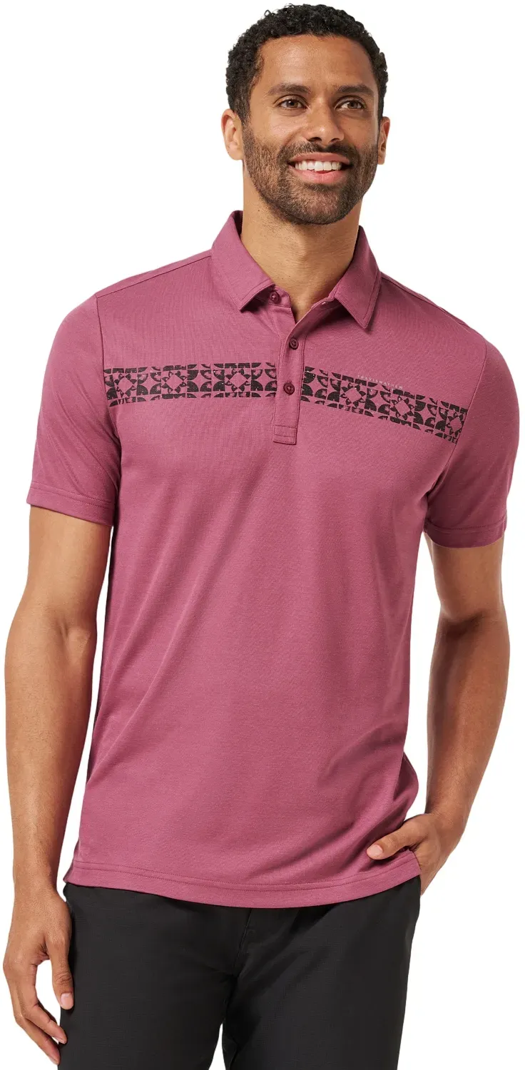 TRAVISMATHEW Polo Bungee Jump, bordeaux/schwarz
