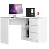 akord furniture factory AKORD B16 rechts in der Farbe Weiß mit B124 x H77 x T85 cm