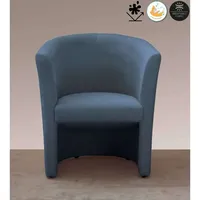 Home Affaire Cocktailsessel Tabby Polyester 70 x 76 x 62 cm Blau mit Antifleck-Beschichtung
