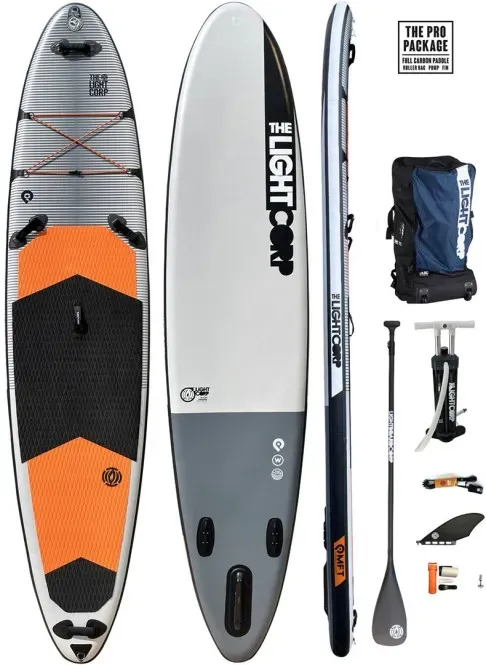 LIGHT PLATIN FREERIDE 11.4x32 SUP 2026 inkl. CARBON ENDURANCE RACE Paddel