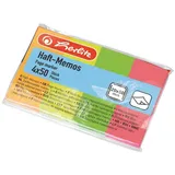 Herlitz Haft-Memos 20x50mm 4x50 Stück neonfarben