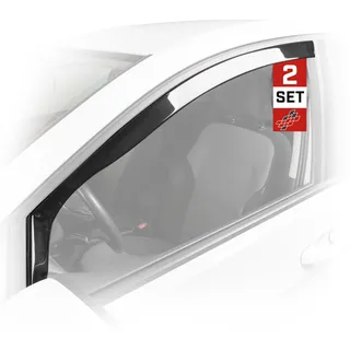 Walser Premium Auto Windabweiser für Ford Fiesta VI/Fiesta VI Van 06/2008-04/2017 5-Türer, Passform Regenabweiser Set für Fahrer- und Beifahrerseite, Auto Windabweiser 2 STK.