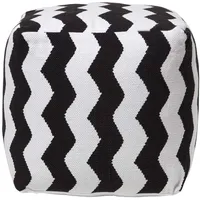 Homescapes Sitzwürfel Textil 40 x 40 x 40 cm Schwarz