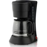 Elektrische Kaffeemaschine Filterkaffeemaschine mit 600 ml/20,3 oz Kaffeekanne Espressokocher 600 W Heizkaffee-Teekanne mit Tropfschutzfunktion Erg... - Schwarz