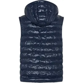 Tommy Hilfiger Curve "CRV LW PADDED SLIM VEST", Damen, Gr. 46, schwarz night navy, Steppware, Obermaterial: 100% Nylon. Futter: 100% Polyamid. Wattierung: 100% Polyester, unifarben, slim fit, Westen Steppweste, in großen Größen, mit Kapuze