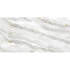 Euro Stone Bodenfliese Feinsteinzeug Alabaster Cleo Light gold/grau/weiß 60 x 120 cm