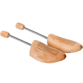 Tectake tectake® 3 Paar Spiral-Schuhspanner, aus Lotusholz, Verhinderung von Gehfalten, gute Luftzirkulation