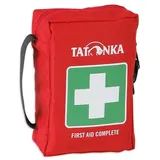 Tatonka First Aid Complete - Erste Hilfe Set mit umfangreichem Inhalt für 1 bis 4 Personen - U. a. Rettungsdecke, Checkliste und Spickzettel für die Erstversorgung - 18 x 12,5 x 5,5 cm - rot